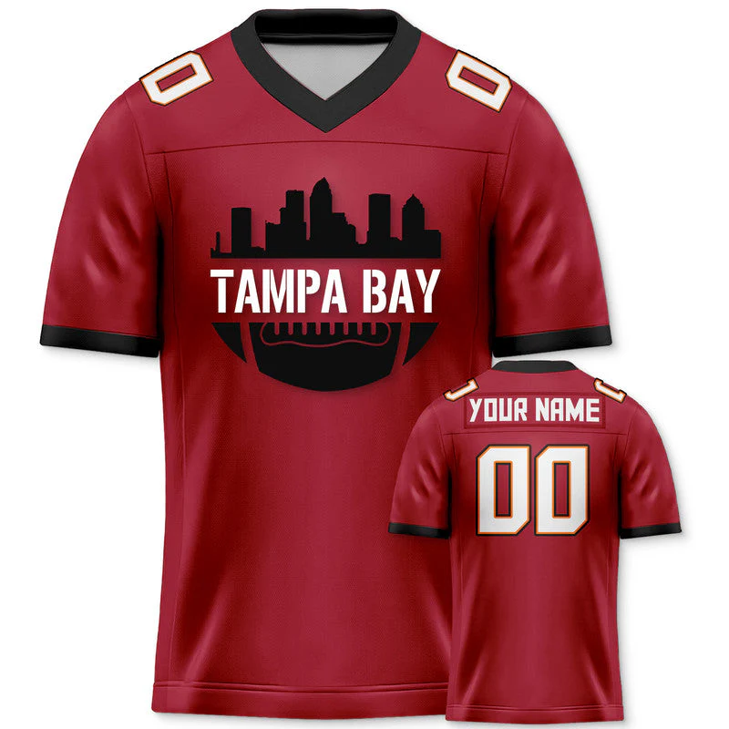 Custom Football Jersey With Tampa Bay City Souvenir Fashion Football Shirt